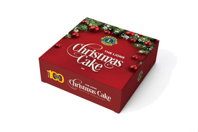 Single Lions Christmas Cake